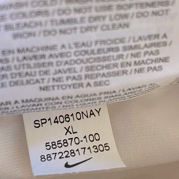 NIKE GOLF POLO Shirt with Collar Size X-LARGE Short Sleeve Polo Top Like… - Picture 5 of 6